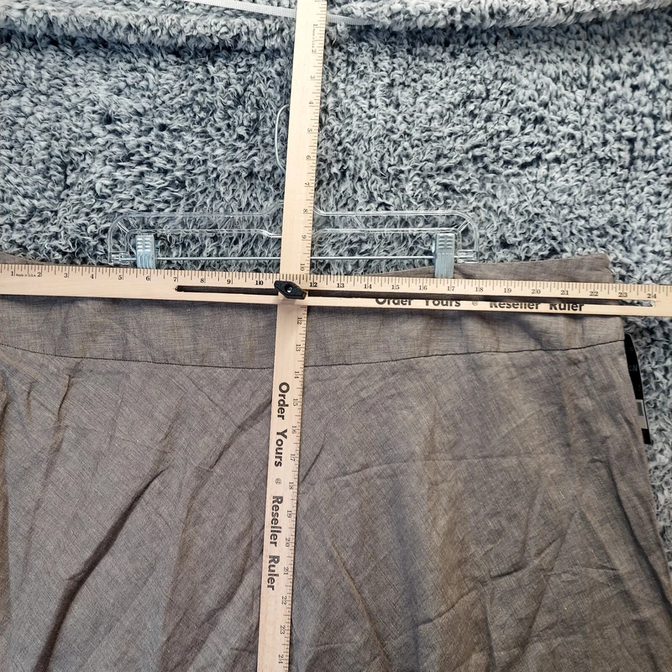 NIC+ZOE Skirt Silk Women 24W Gray Mushroom Mix Flare Knee Length Side Zip NWT - Изображение 3 из 4