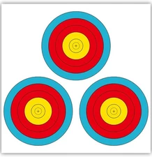 THREE ARCHERS 3 SPOT Vegas Targets Face 30Pcs Archery Targets Official Vegas Pap