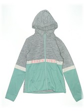 H M Sport Girls Green Zip Up Hoodie 12