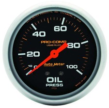 Autometer 5421 Pro-comp 0-100 Psi Oil Pressure Gauge - Mechanical