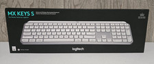 Logitech MX Keys S Wireless Keyboard Low Profile Fluid Precise - Pale Grey