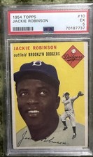 1954 Topps 10 Jackie Robinson PSA 5