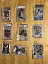 Panini Topps Fleer NBA MLB NFL Trading Card Lot 9 Rookie PSA