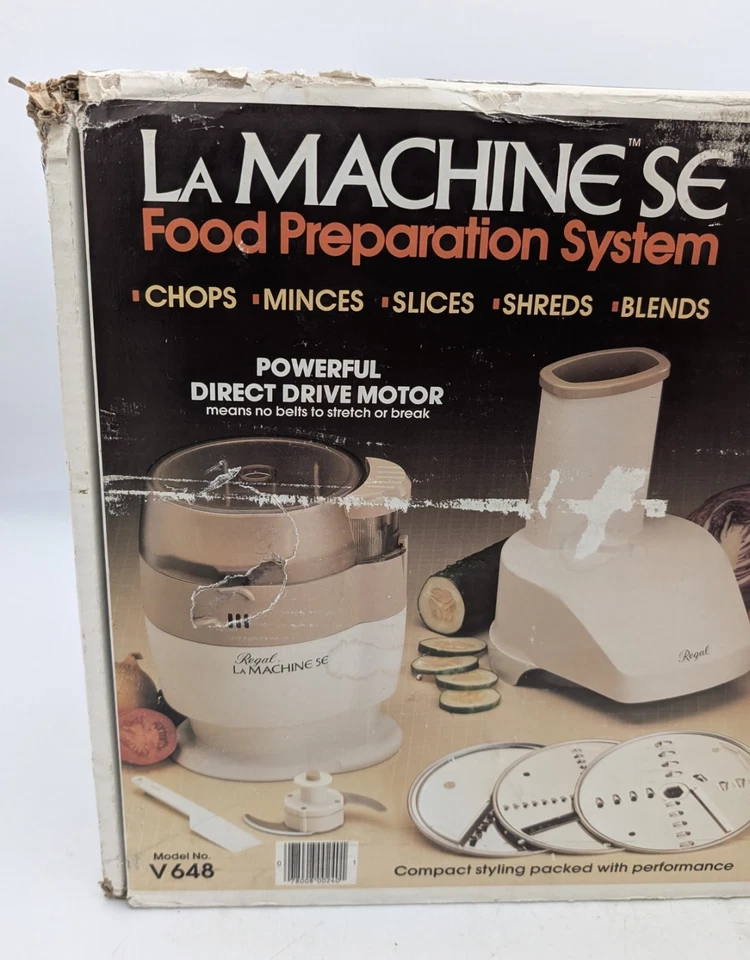 New NOS Regal La Machine SE Food Processor Vintage Shredder Chopper Blender V648 - Image 3 of 4