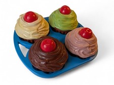 VTG 1987 Fisher Price CUPCAKES Fun with Food COMPLETE SET Fun Kid Play Kitchen