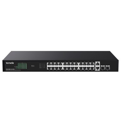 TEG1128P 24 Port Gigabit PoE Switch, with 24 Port PoE+@410W, 2 uplink gigabit...