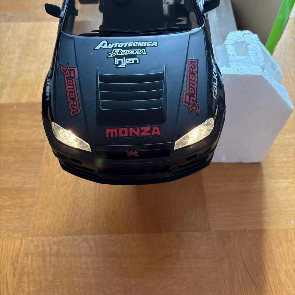 Nikko 1/10 Skyline R34 GTR RC Car Nismo AeroSound/LED/Working Condition - Image 2 of 4