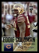 2015 Panini Prestige #236 Eddie Goldman Rookie Card Chicago Bears. rookie card picture