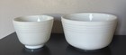 Vintage Pyrex Hamilton Beach Milk Glass Mixing Bowls Set of 2 Spouted White — photo 2