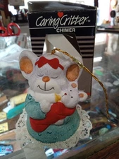 Vintage Caring Critter Jasco Bisque Porcelain Chimer