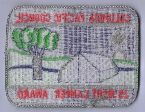 Patch San Diego County Council 25 Night Camper Boy Scout CA Blue Border 4x3" - Photo 2/3