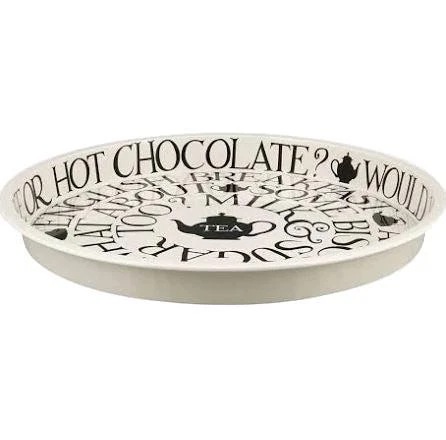 Emma Bridgewater Serving Tray Black Toast & Marmalade Round Tea Tray 30cm - Image 3 of 4
