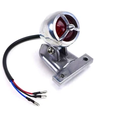 Silver Bullet Tail/Brake Light 12 Volt LED with License Holder Retro  42-14250