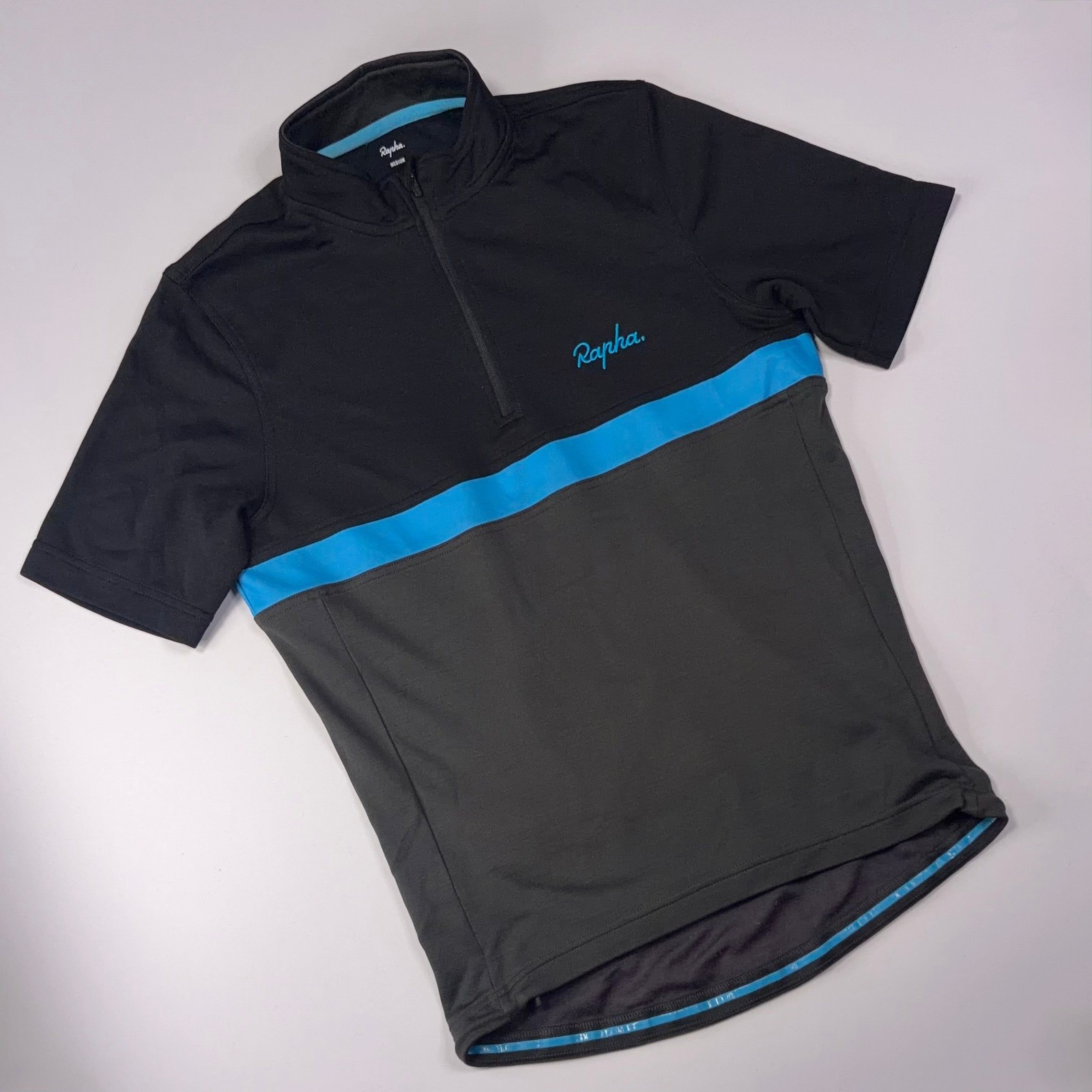 Rapha Men’s Team Sky Club Jersey - M - Black / Grey - Excellent Used Condition