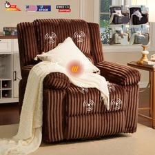 Electric Massage Swivel Rocker Glider Recliner Chair w/ Heat Home Theater Seat