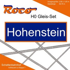 Roco H0 Gleis Set Hohenstein (Schattenbahnhof zu Etappe 7) H0 + Neu