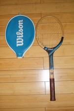 Vintage retro Wilson Chris Evert Champion Wood Tennis Racquet 4 3/8" w/ Cover