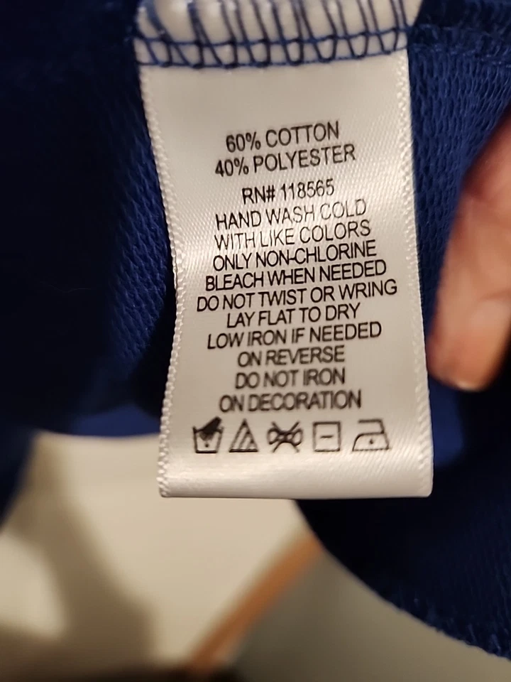 Quacker Factory  Womens ROYAL BLUE FAUX PEARL Zip Front Pockets VGUC SIZE 1X - Image 3 of 4