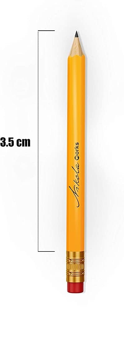 Mini Golf Pencils with Erasers 96 Count Pre-Sharpened #2 HB Hex Shaped Bulk Pack