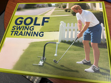 Golf Swing Training Aid   Adjustable Practice Trainer for Accuracy, Power  Post