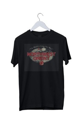 Northwest Orient Airlines 1969 Graphic Print T-Shirt Herren S M L XL 2 3 4 XL  
