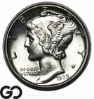 1939-D Mercury Dime, Lustrous Solid Gem BU++