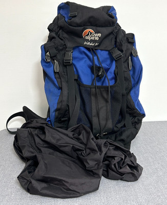 LOWE ALPINEVINTAGE Walkabout 37L Rucksack blau Backpack + REGENSCHUTZ luftgekühlt