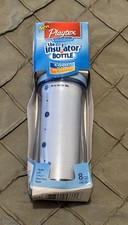 Playtex Reusable The Insulator Nurser Baby Bottle Warm Cold 8oz Blue Stage 1