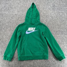 Nike Sportwear Club Fleece Big Kids Pullover Hoodie S Green
