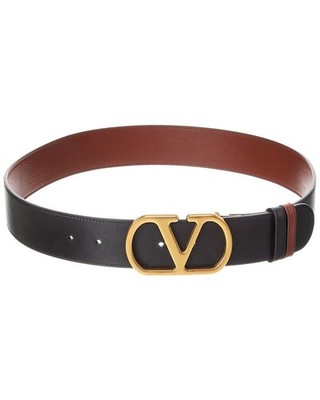 Valentino Vlogo Signature Reversible Leather Belt Women's