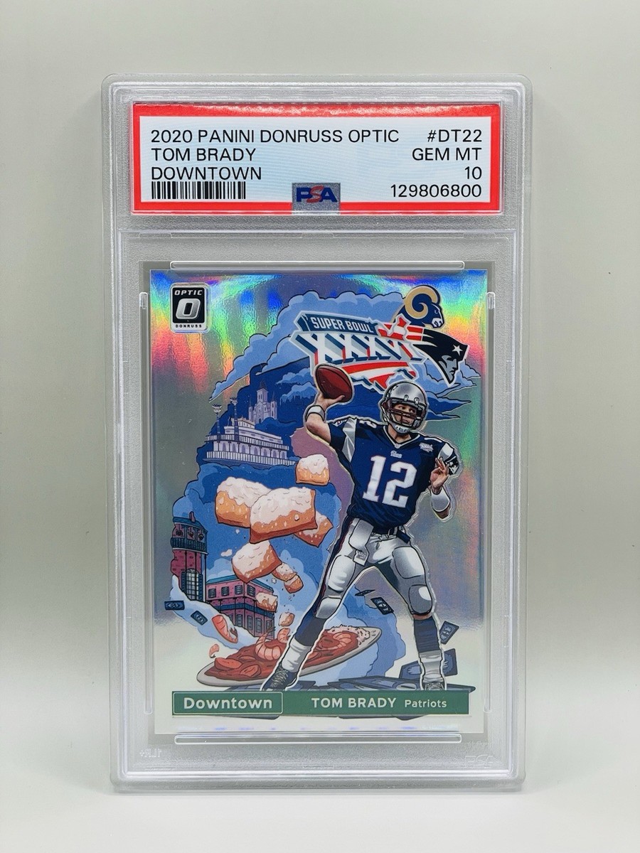 2020 PSA 10 Tom Brady Downtown #DT-22 Optic *12 CERT* GEM MINT