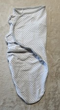 Summer Infant SwaddleMe Baby Swaddle Wrap Gray Polka Dot Small/Medium 7-14 lbs