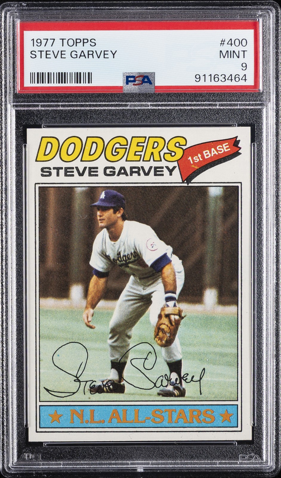 1977 TOPPS #400 STEVE GARVEY PSA 9
