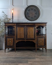 Victorian Inlaid Rosewood Sideboard By James Shoolbred & Co