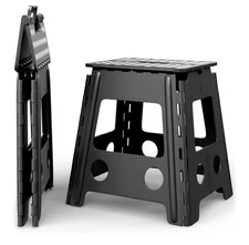 Versatile Folding Step Stool 15.7 in - Foldable Step Stool for Kids, Home