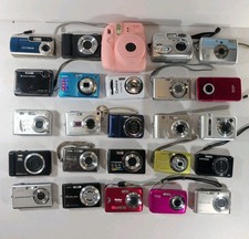 Lot Of 25 Digital Cameras AS IS FOR PARTS OR REPAIR NON WORKING