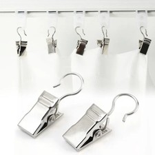 100Pcs Window Curtain Clips Drapery Crocodile Clip Shower Curtain Hook Clips