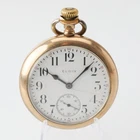 Vintage Elgin 17J Grade 387 Gold Filled 16S Pocket Watch 20 Years GF Case Runs