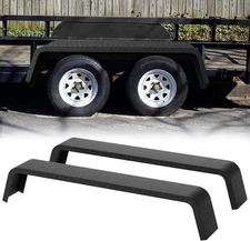 2Pcs Trailer Fenders, 72 in Steel Fenders for 13"-15" Wheels Tandem Axle Trailer
