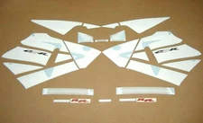 Stickers for 600RR 2003 full custom white decals set graphics kit labels blanc