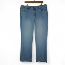 Aura Wrangler Jeans Womens 18L Average High Rise Light Wash Stretch Denim Casual