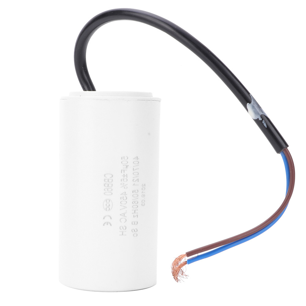 CBB60 Motor Starting Capacitor 450V 50uF Microfarad Capacitor Wire Lead