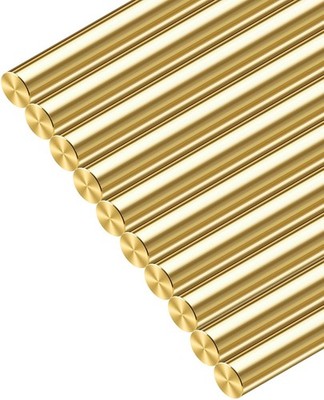 1/8 inch Brass Rods 1/8 x 12 in, 10 Pcs for Knife Making Knife Handles Pins Stoc
