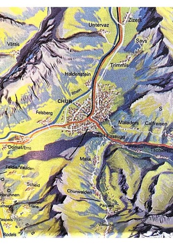 Ferrovie svizzere - Mappa Ratische Bahn - Ferrovie Retiche. 1978 - Picture 2 of 3