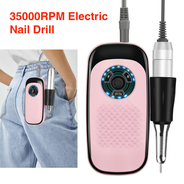 35000RPM Nail Drill Rechargeable Machine For Art Manicure Pedicure Salon Tool