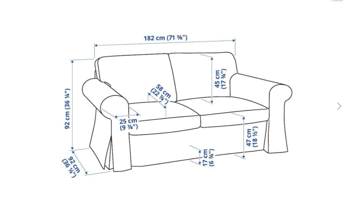 IKEA UPPLAND Slipcover Cover for loveseat, Virestad red/white 304.727.67 eBay