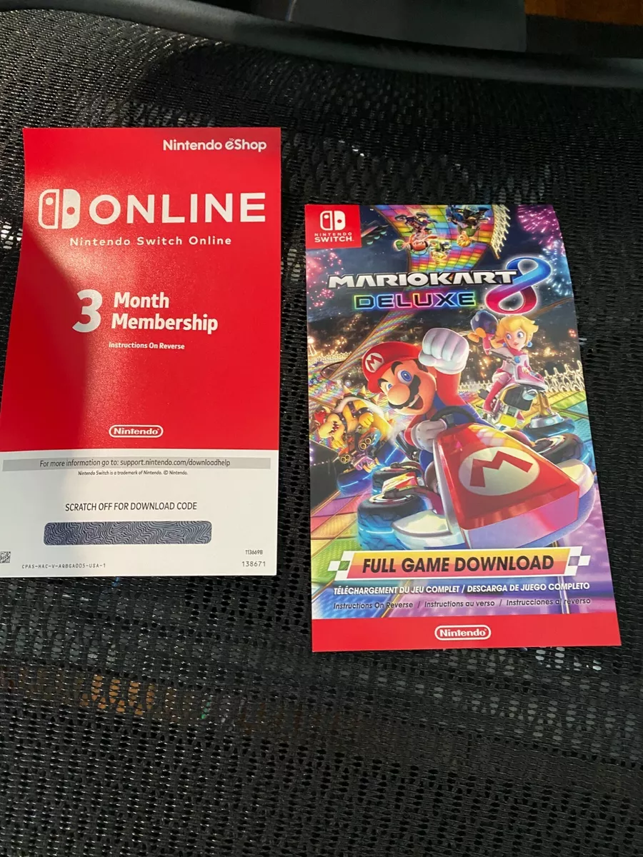 MarioKart 8 Deluxe Nintendo Switch USA eShop Code - HD MOVIE CODES