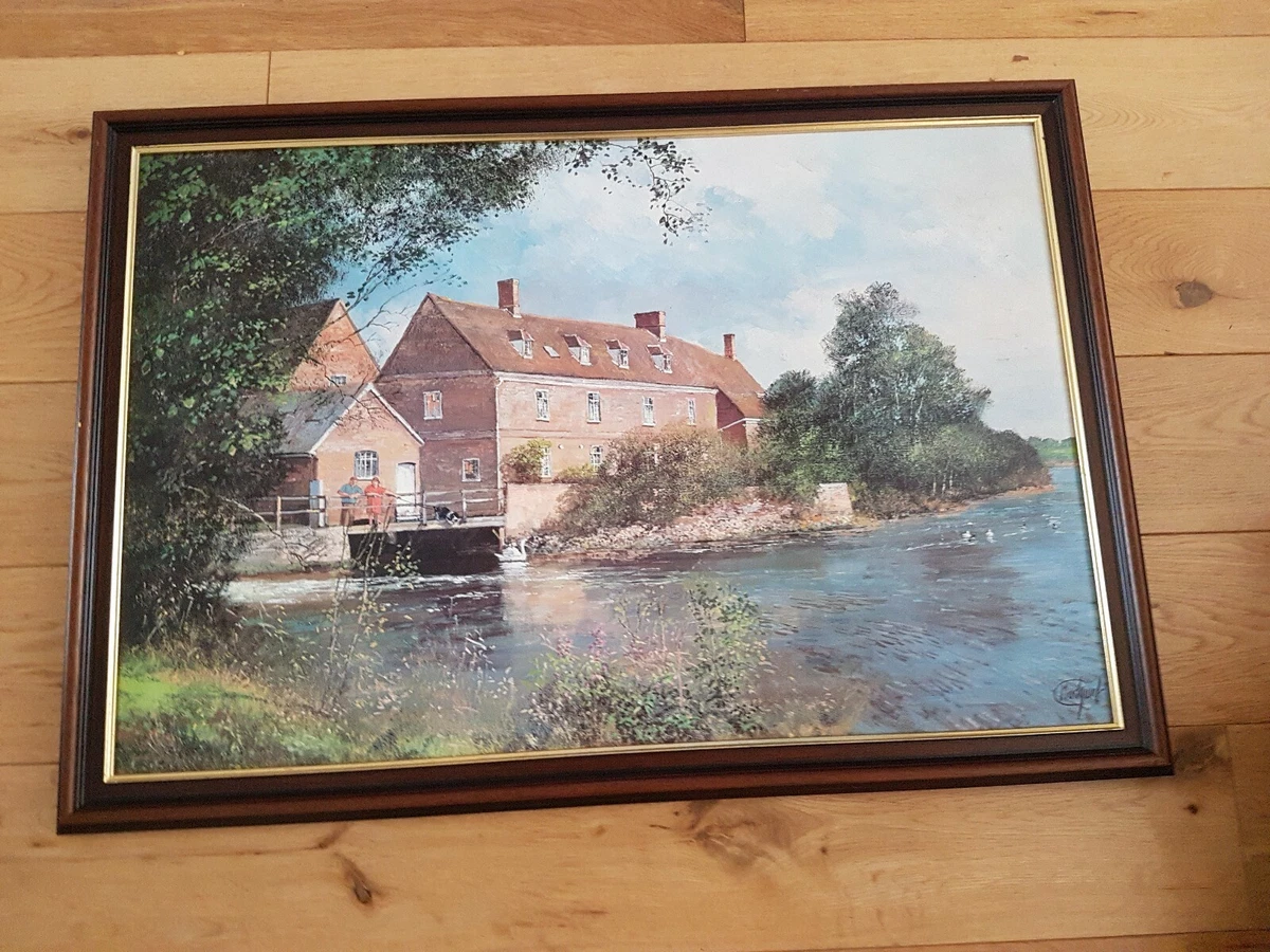 Impression Toile Clive Madgwick - Vieux Pont à Flatford - Paysage - Bon état