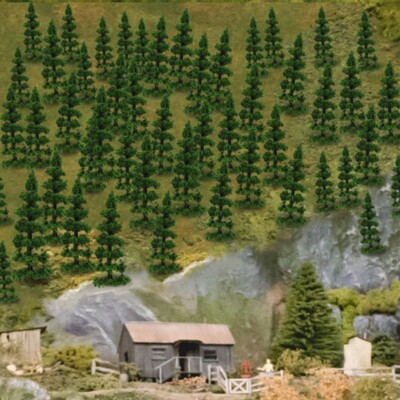 Revitalisieren Sie Ihre Modelllandschaft mit 100 hellgr??nen Turmb?umen Spur N
