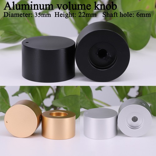 1PC Potentiometer Volume Knob Aluminum Audio Knob For Radio Hifi Amplifier 6mm - Picture 5 of 17